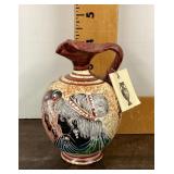 Hand made pottery pitcher replica