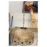 Capiz shell hanging light