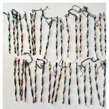 35 vintage twisted metal icicle ornaments