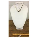 Swarovski necklaces and brooch