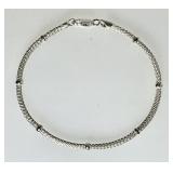Milor sterling silver braided mesh bracelet