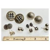 7 pair sterling silver earrings