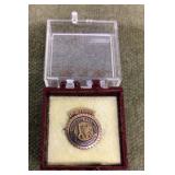 10k gold 50-year PB & A Union service pin
