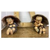 Hummel "Umbrella Boy" & "Umbrella Girl" figures