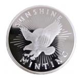 Sunshine Mint 1 Troy oz. silver roundn