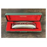 Hohner Echo harmonica with box