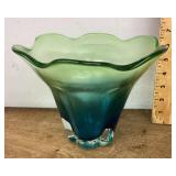Art glass console bowl