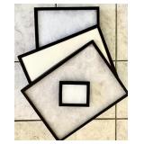 Three 12x16 riker boxes, one 4.5x5.5 riker box