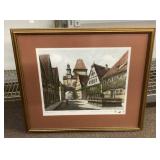 25x29 signed print with remarques in margin