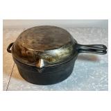 Cast iron combo cooker Dutch oven w/skillet lid