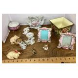 Ceramic and porcelain group