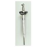 Sterling silver sword brooch