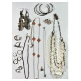 Group of costume jewelry