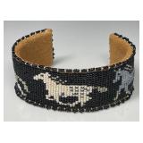 Teri Greeves beaded cuff bracelet