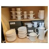 Large set of Mikasa Yardley "Maxima" dishes