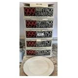 29 white dinner plates