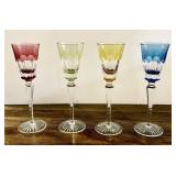 4 Ajka "Lynn Linne" crystal cocktail glasses