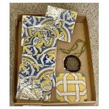 6 antique tiles, serenity prayer stone necklace