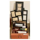 Large box of picture frames
