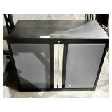 Metal wall-mount 2-door cabinet 28x14x22