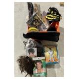 Halloween costumes in orange flip lid tote