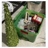 Christmas and sparkle tree in green tote