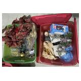 2 Sterilite totes of Christmas