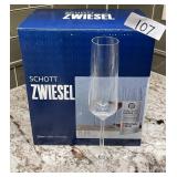 6 Schott Zwiesel wine flutes 7.3 ounce