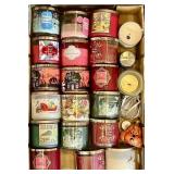 Flat of scented candles