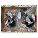 Flat with 2 NEW sets of industrial casters