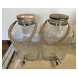 2 glass drink dispensers