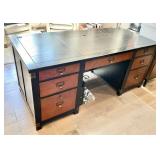 Arhaus executive desk with keys 32" x 70"