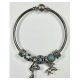 Pandora bracelet with 7 charms