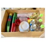 Box of behind-the-bar ware