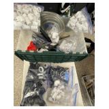 New & used plumbing in flip lid tote