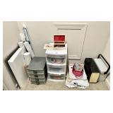 Scrapbooking supplies with storage drawers