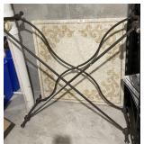 40" Mosaic tile coffee table with metal base