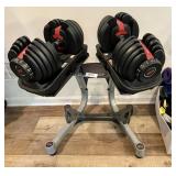 BowFlex weights and stand
