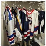 5 assorted hockey jerseys