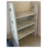 Whitewashed ladder shelf 24" x 36"