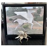 Kevin Box bronze origami pegasus sculpture +