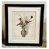 Rick Loudermilk signed print "Dragon Vase II"