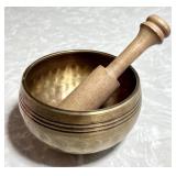 Brass Himalayan singing bowl
