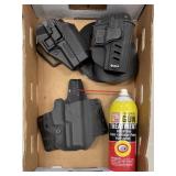 Flat with 3 gun holsters, gun treatment