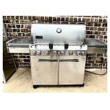 Weber Summit stainless gas grill with cover