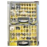 2 Stanley hardware organizers with contents