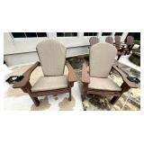 2 Polywood adirondack deck chairs
