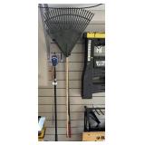 2 leaf rakes, Callaway ball retriever,