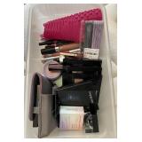 Tub of cosmetics --many are new