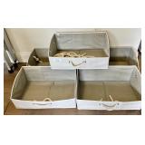 5 foldable storage bins 19x11x8